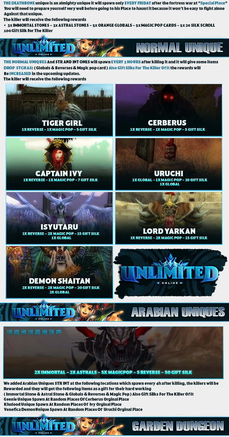 Unlimited Online - 100 CAP | Only CH | Old School | Open Market |  data-image=