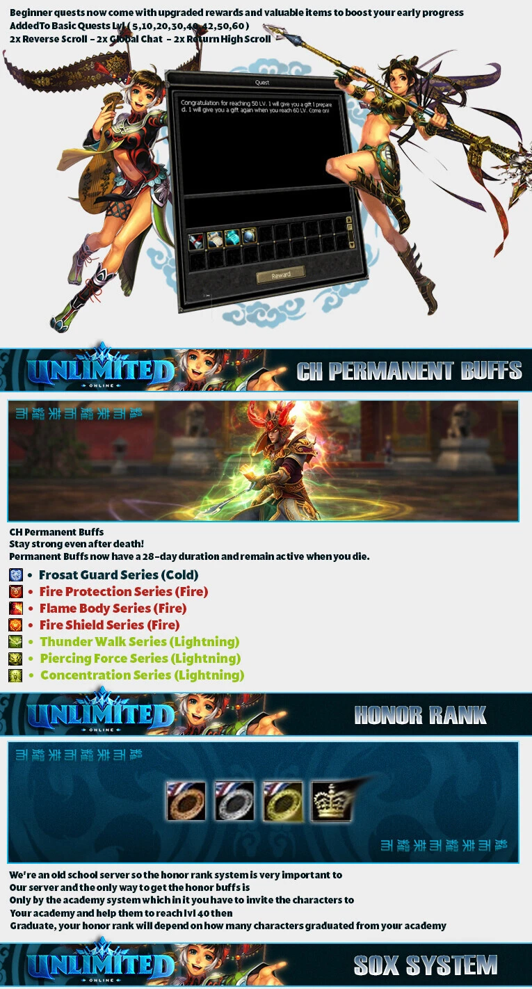 Unlimited Online - 100 CAP | Only CH | Old School | Open Market |  data-image=