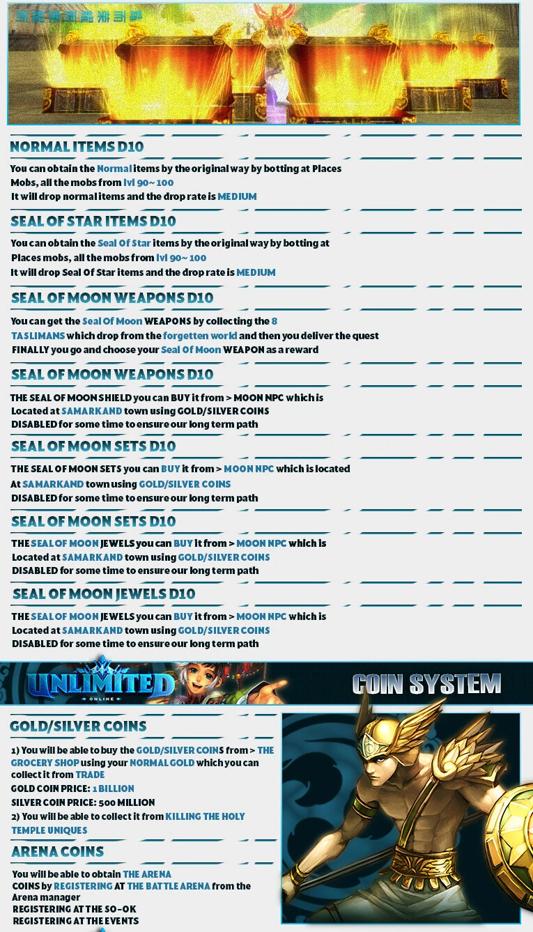 Unlimited Online - 100 CAP | Only CH | Old School | Open Market |  data-image=