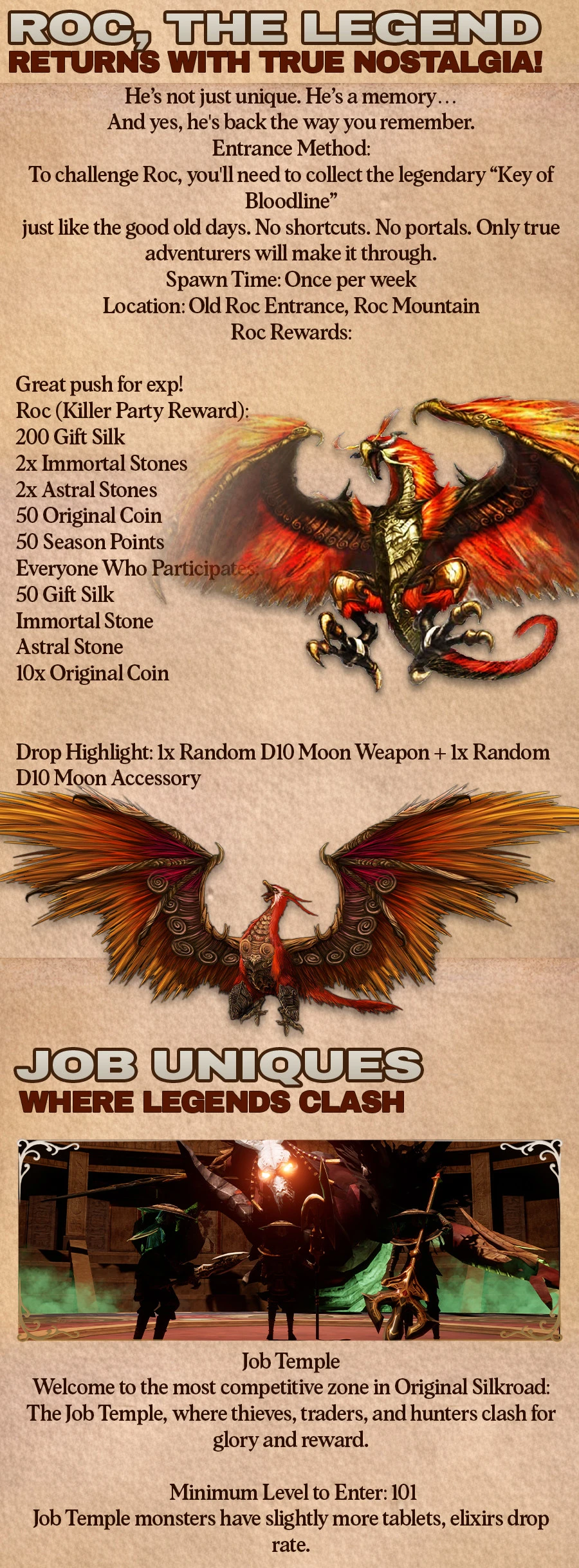 Original Silkroad - 105 CAP | Only CH | Joymax Rates | Referral System