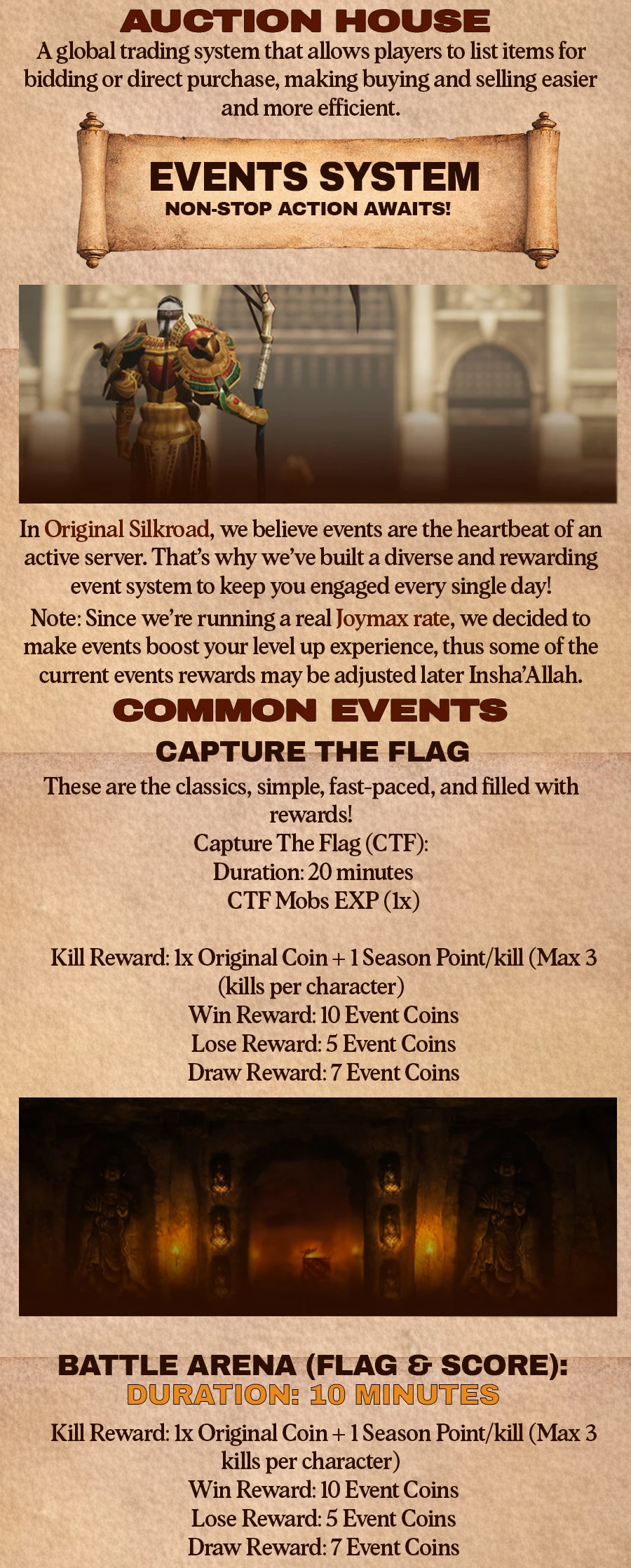 Original Silkroad - 105 CAP | Only CH | Joymax Rates | Referral System