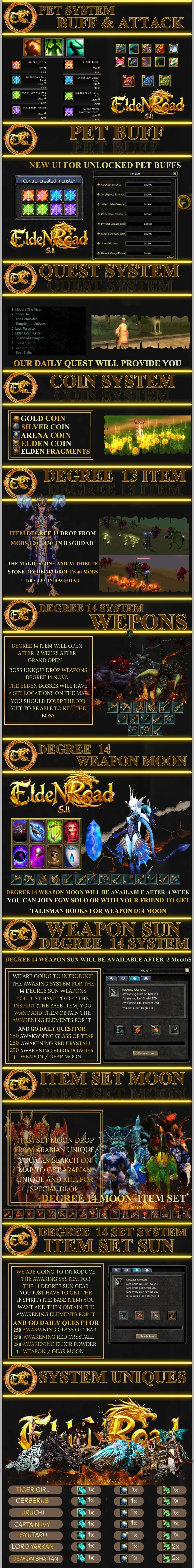 EldenRoad - 130 CAP | Degree 14 | Drop Sistem Coin / Silk / Awakening / Lottery