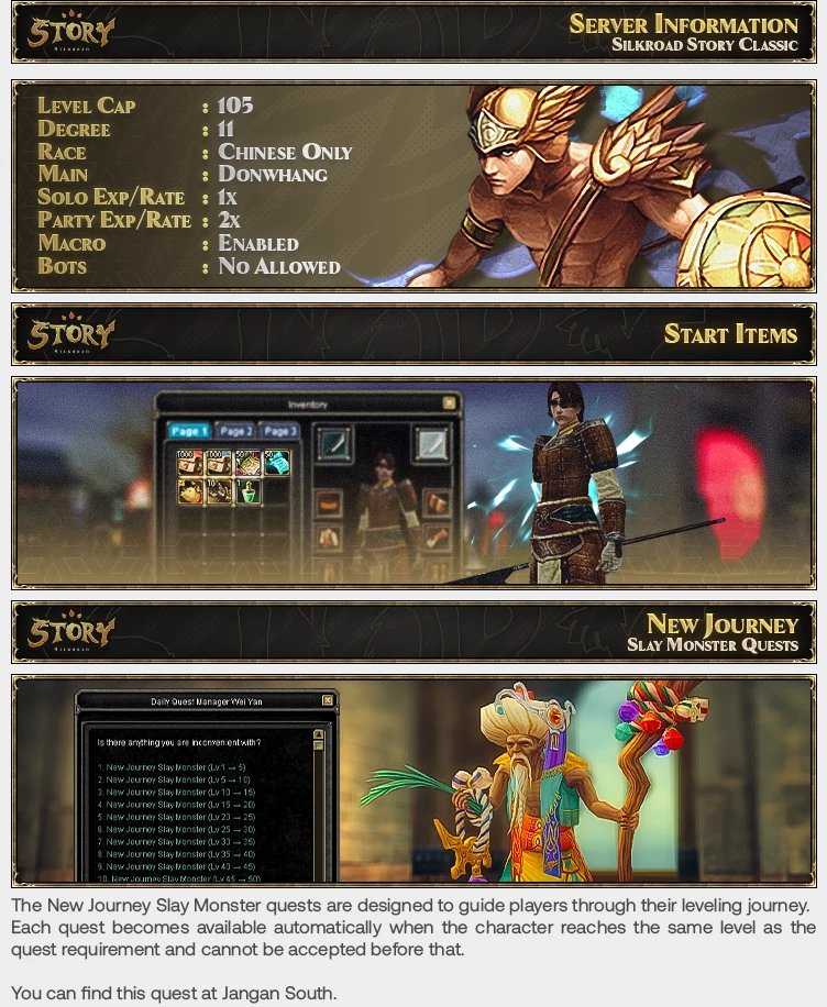 Silkroad Story Classic - Macro | 105 CAP | Only CH | Long-Term
