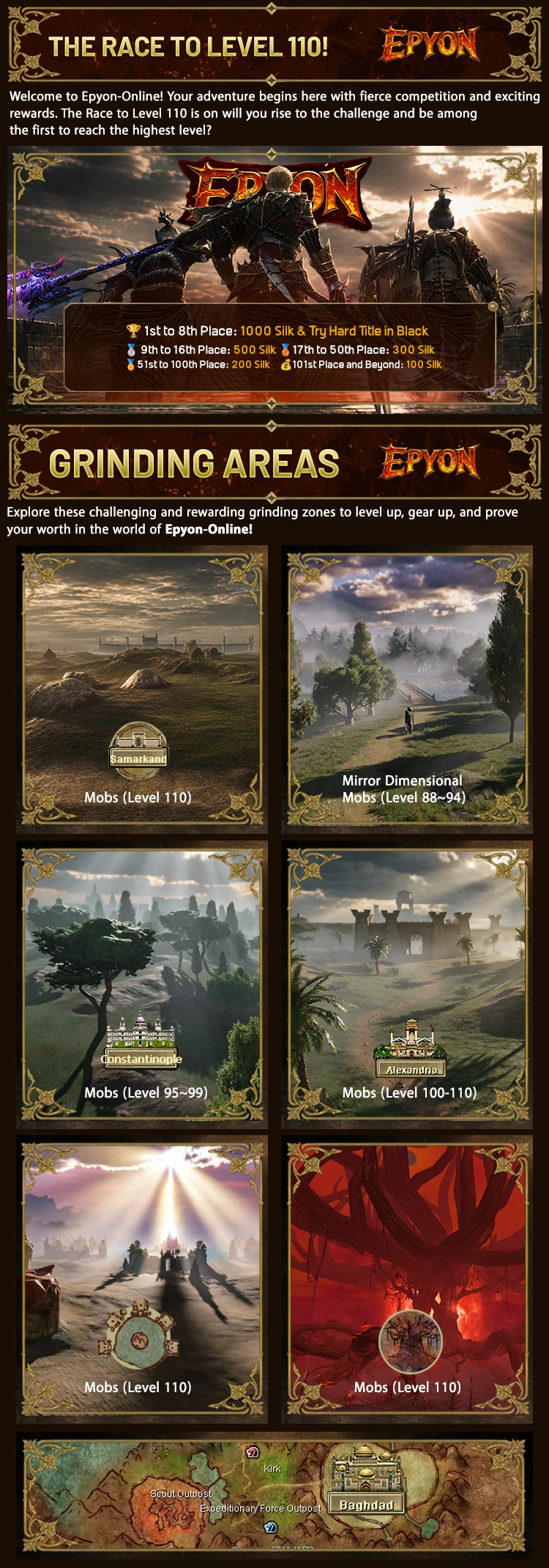 Epyon-Online - Open Market | 110 CAP | Balanced | New Features | Play2Win