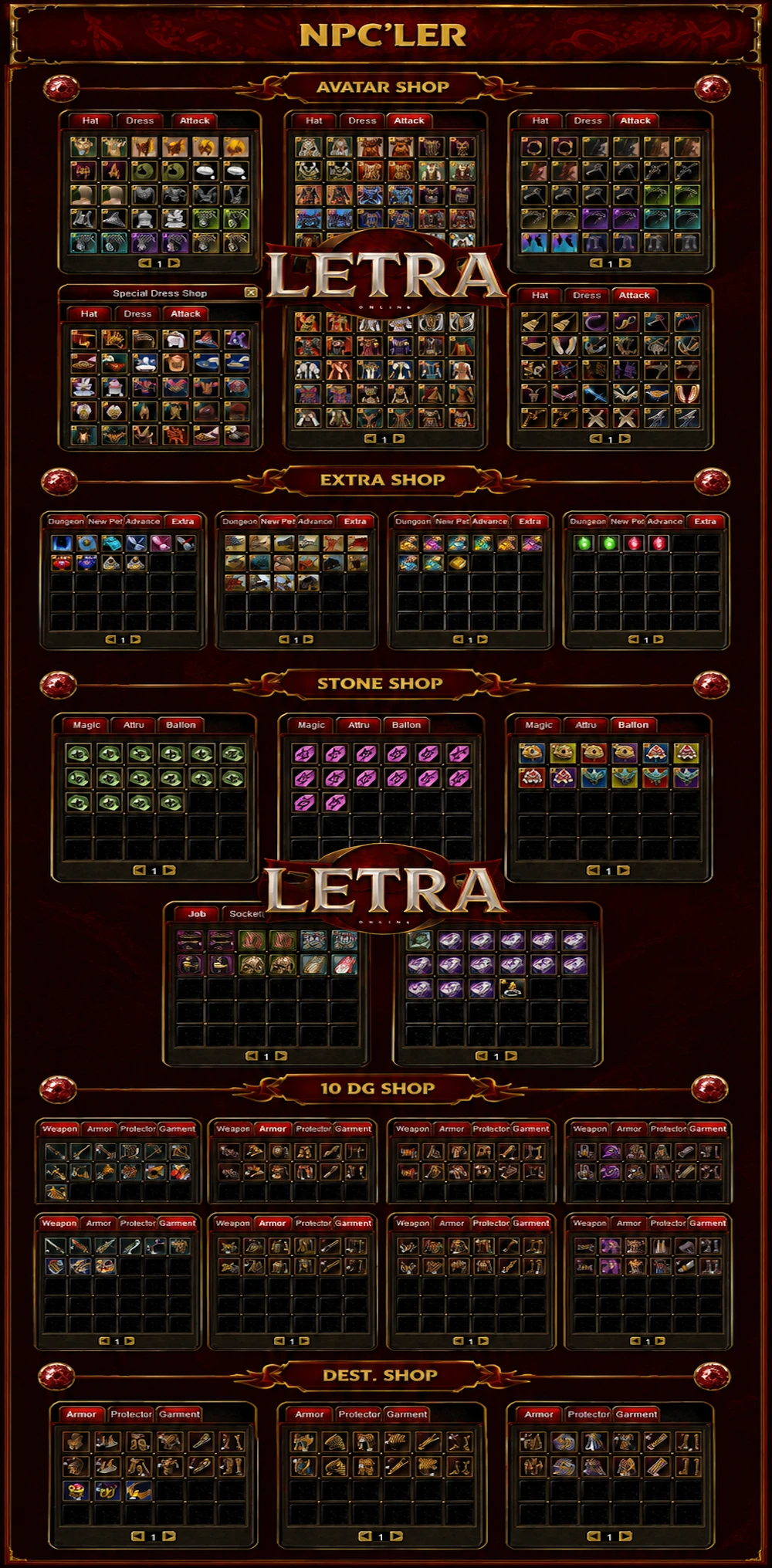 Letra Online - 110 Cap | 11 Dg | Orta Pvp Server | Grand Open : 21.05.2026
