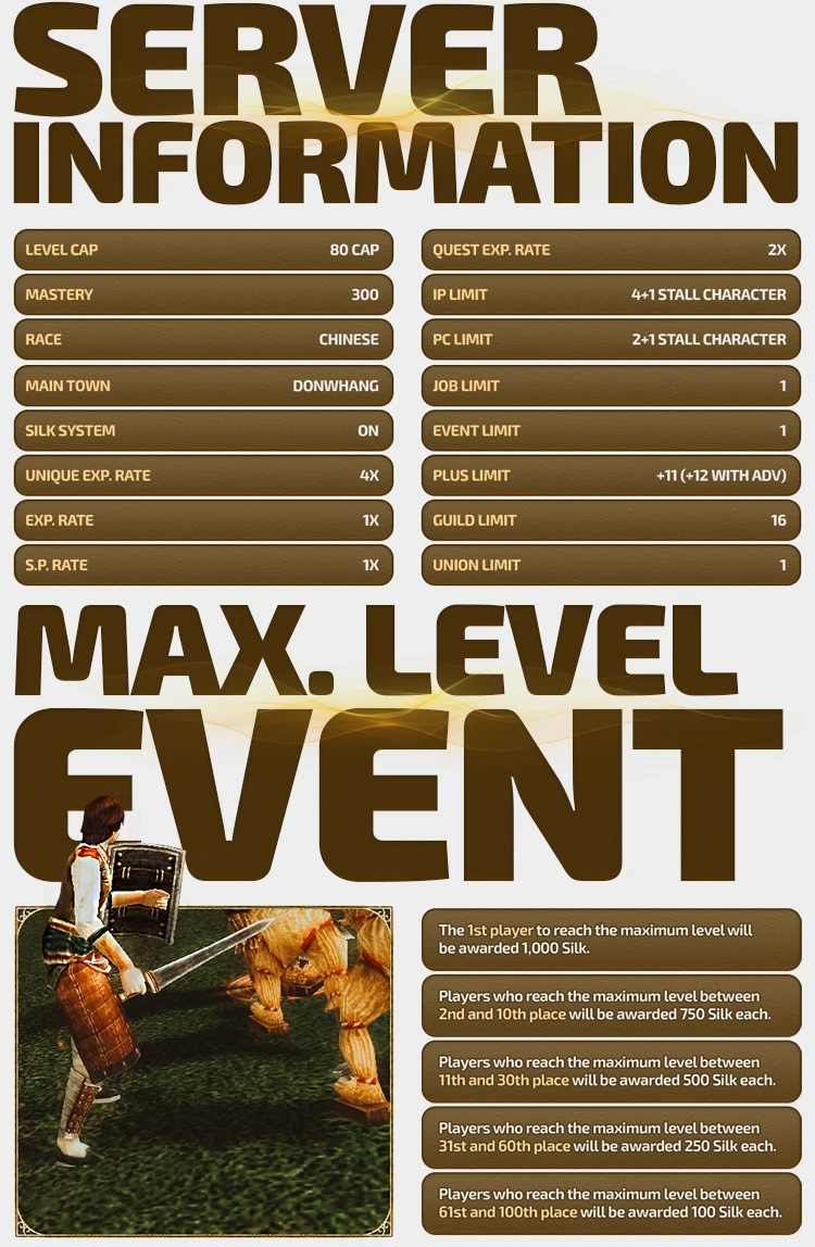 Rise-Xian - 80 CAP | 1x Rates | Only CH | $6,000 Prize Pool