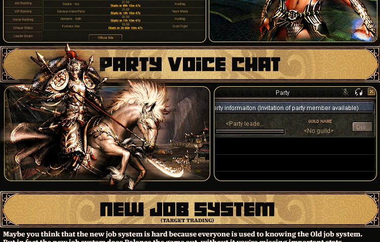CyronSRO - CyronSRO | ISRO-R | CAP120 | Job System | Vote4Silk | Fortress War | Auto Caravan