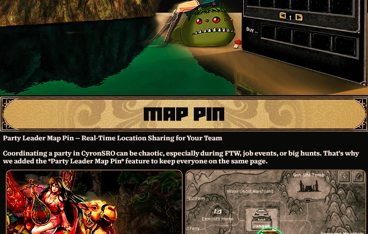 CyronSRO - CyronSRO | ISRO-R | CAP120 | Job System | Vote4Silk | Fortress War | Auto Caravan