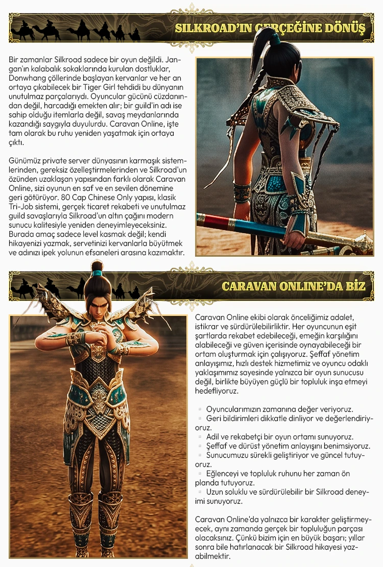 Caravan Online - CAP 80 - CH | Job Tabanlı Sistem | Kolay Drop & Zor Alchemy | BETA: 07.07 | AÇILIŞ: 10.07