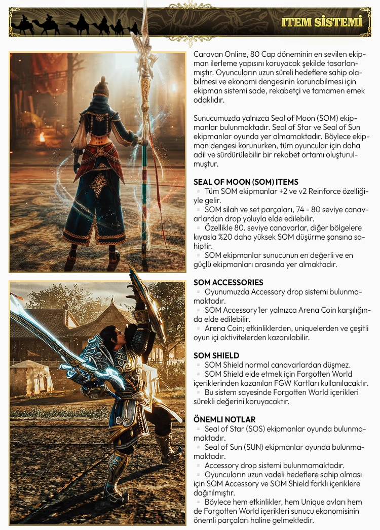Caravan Online - CAP 80 - CH | Job Tabanlı Sistem | Kolay Drop & Zor Alchemy | BETA: 07.07 | AÇILIŞ: 10.07