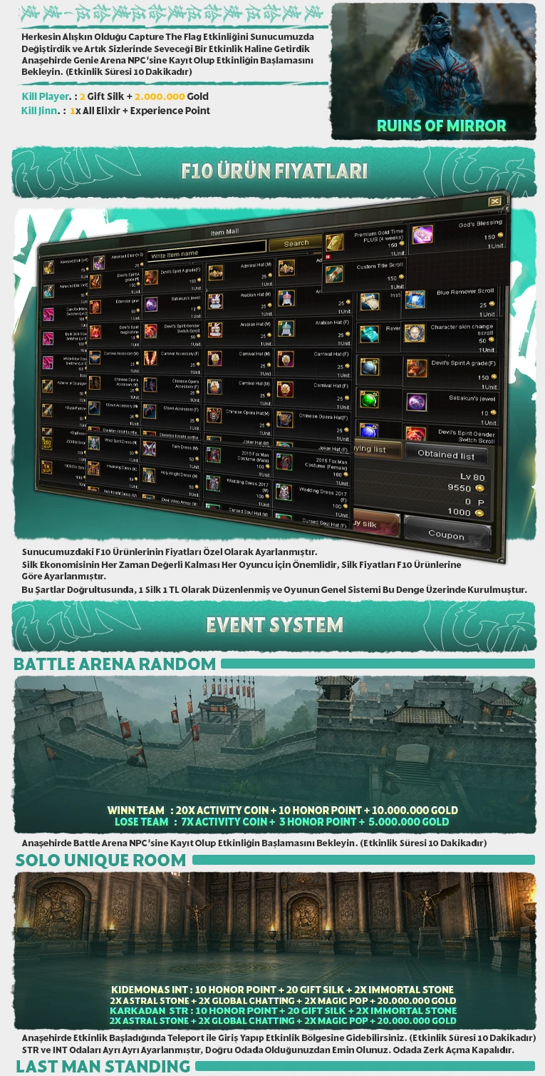 Yuin Online - Yuin Online 80 CAP | PC-IP 3, Guild 8, Union 2 | Beta +1000 Karakterle Tamamlandı | Açılış 19 Haziran!