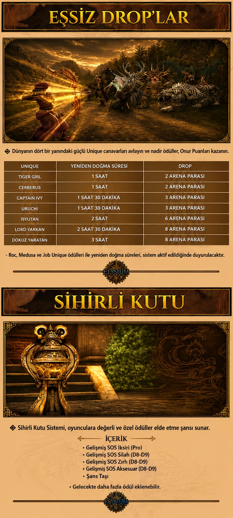 Elysium Online - 90 CAP | EU&CH | Progressive | Oldschool | Open Market | Uzun Ömürlü | 20.000$ Ödül Havuzu