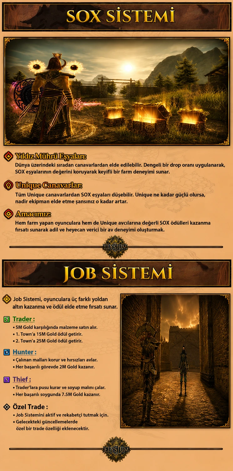 Elysium Online - 90 CAP | EU&CH | Progressive | Oldschool | Open Market | Uzun Ömürlü | 20.000$ Ödül Havuzu