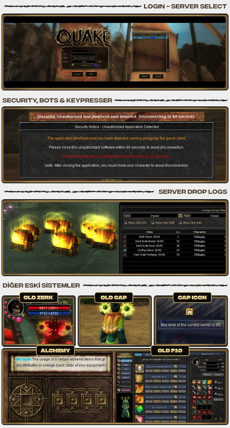 Quake Macro - 80 CAP | Sadece CH | 1x Rate | 300.000TL Ödül Havuzu