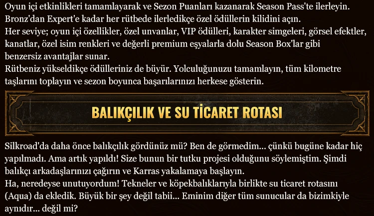 Exilium - 80 CAP | Progressive | Uzun Ömürlü | Balıkçılık | Battle Royale | Sadece CH