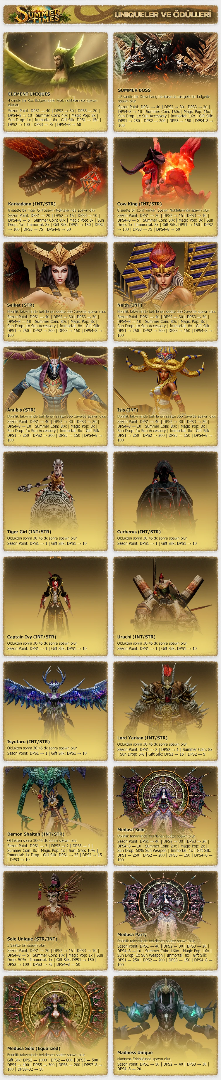 SummerTimes MACRO - 80 CAP | Sadece CH | Drop Sistem | Immortal Sadece Gold - F10 Yok