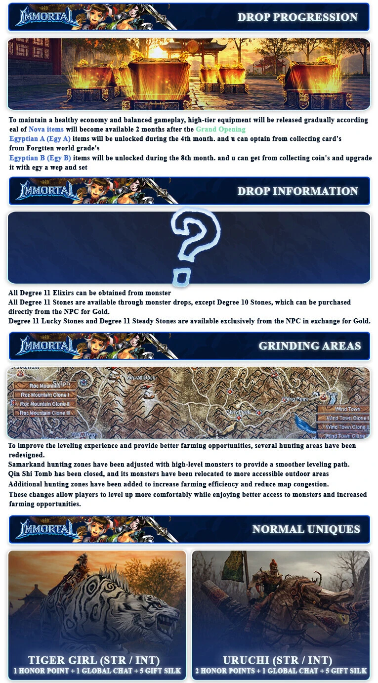 ImmortalSRO - 110 CAP | EU&CH | Drop System | Old School | Long Term | Open Market | New System | $2,500 Prize Pool