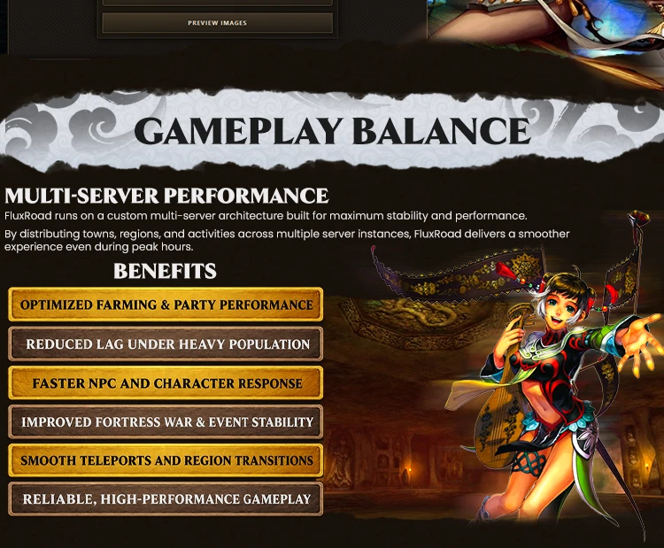 Flux-Road - Rebirth System | 110 CAP | Balanced System | EU&CH | Play2Win
