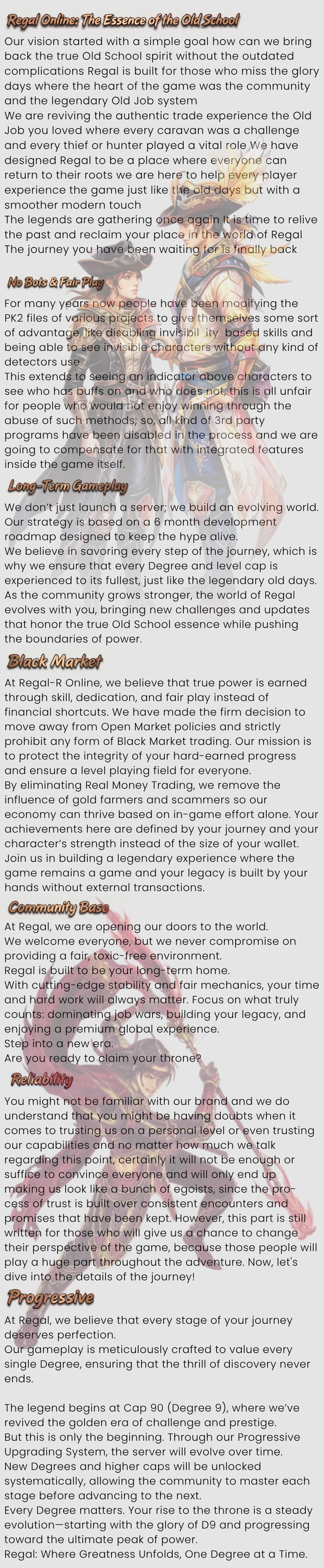 Regal Online - 90 CAP | Progressive | EU&CH | No-Bot | Long-Term | iSRO-R