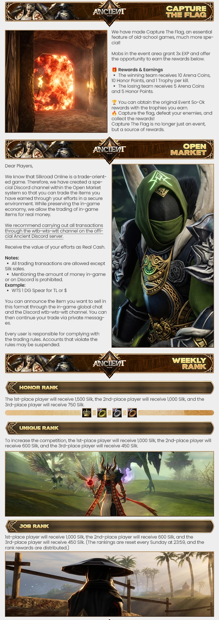 Ancient Online - 80 CAP | Only CH | 1x Rates | Old School | Effort-Based Progression | $250 Weekly Prize Pool