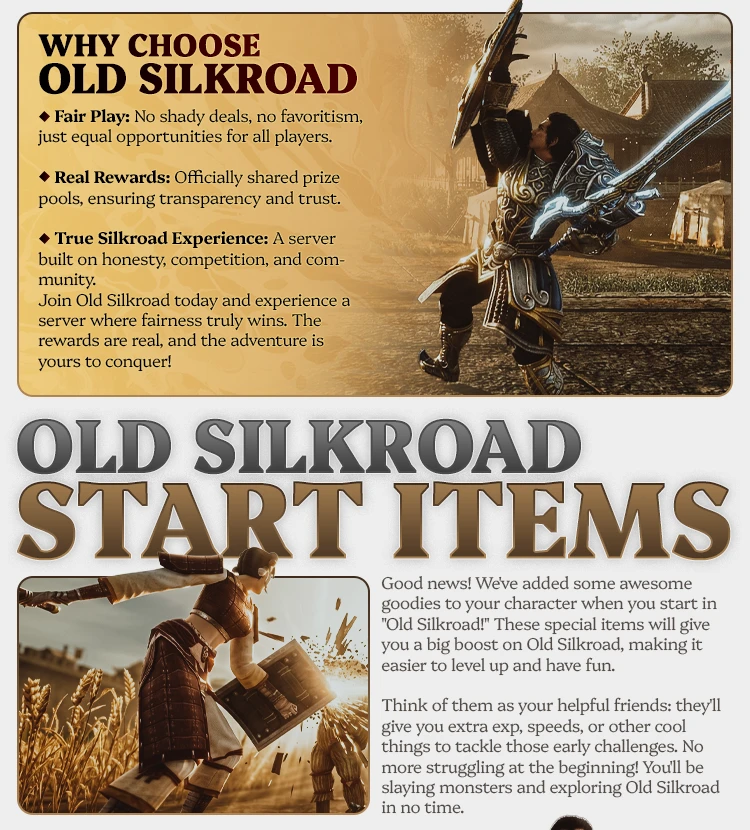 Old Silkroad - 80 CAP | Only CH | 1x Rates | Real Old School