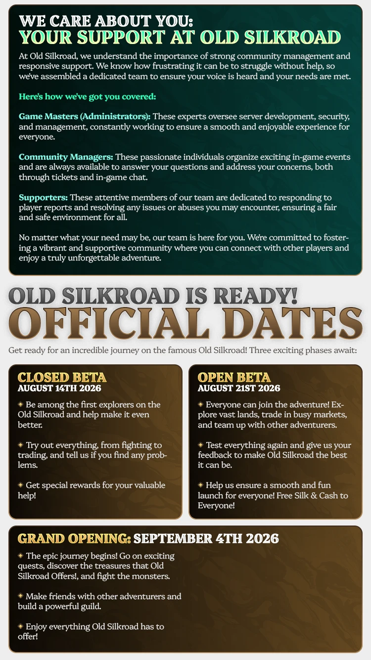 Old Silkroad - 80 CAP | Only CH | 1x Rates | Real Old School