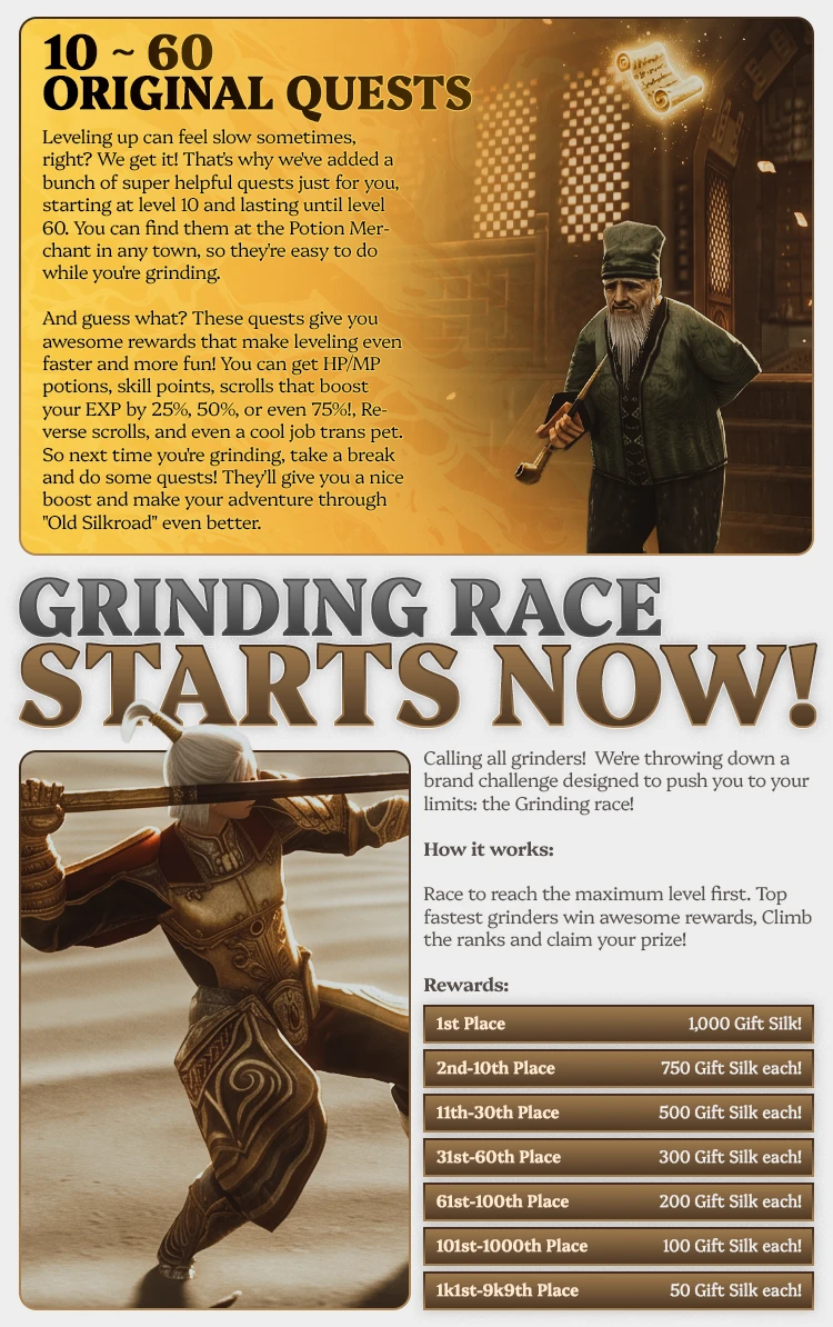 Old Silkroad - 80 CAP | Only CH | 1x Rates | Real Old School