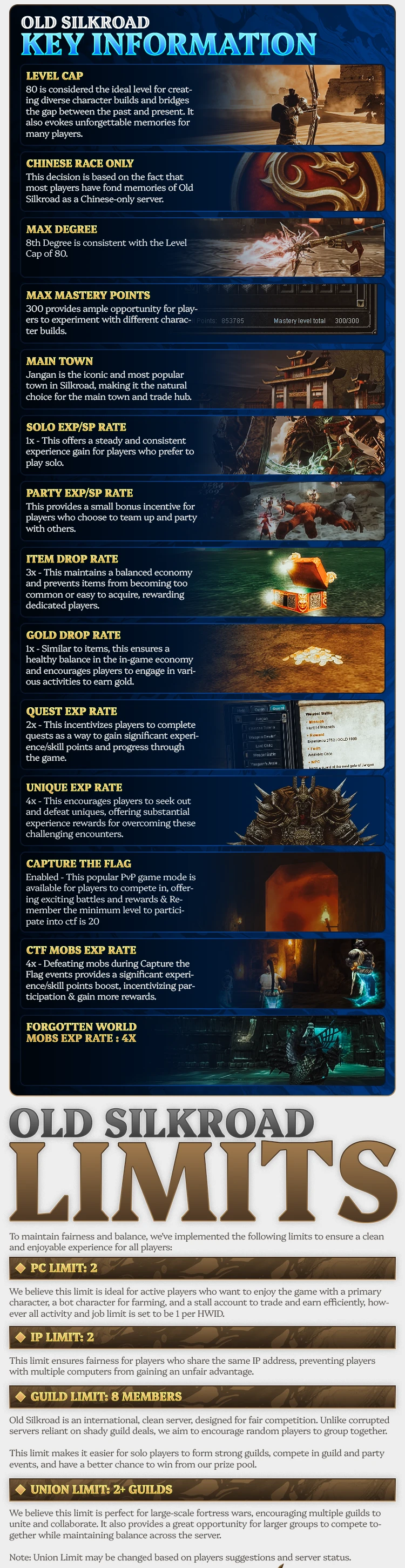 Old Silkroad - 80 CAP | Only CH | 1x Rates | Real Old School