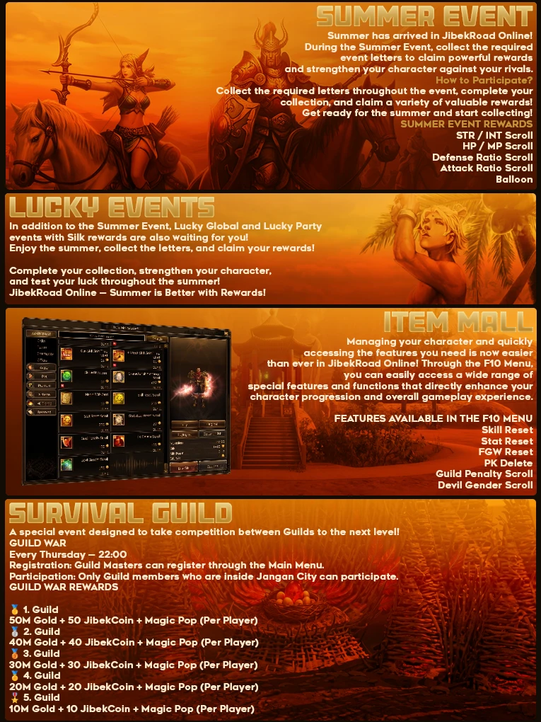 Jibekroad Online - 80 CAP | Only CH | Old School | Special Events | ELO Ranking