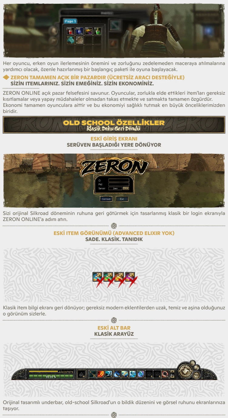 Zeron Online - Botsuz | 60 CAP | Sadece CH | Uzun Soluklu | Nostalji | 18.000$ Ödül Havuzu
