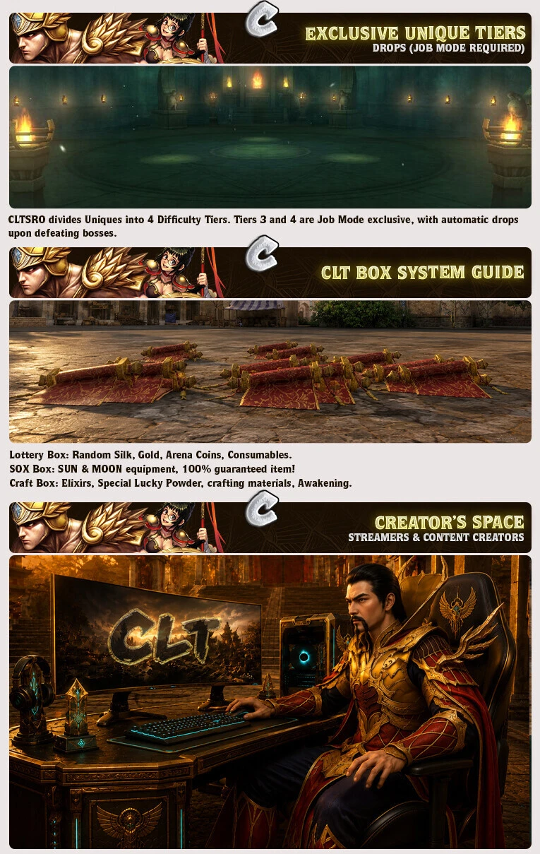 CLT Silkroad - 100 CAP | Only CH | Progressive | Long-Term | No Pay2Win