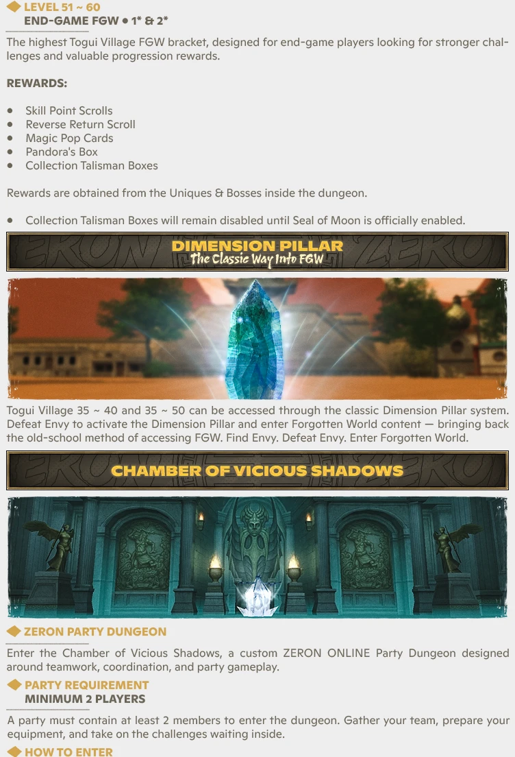 Zeron Online - No Bots | 60 CAP | Only CH | Long-Term | Nostalgia | $18,000 Prize Pool