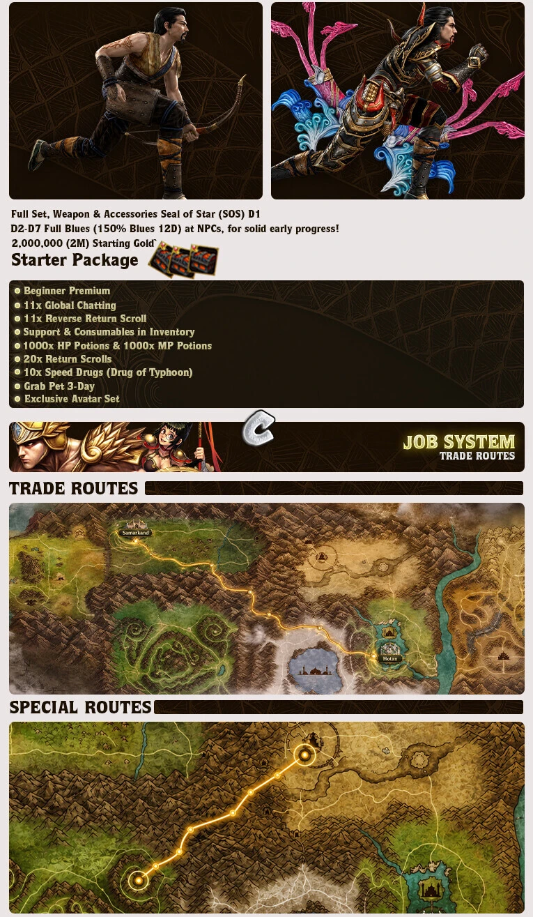 CLT Silkroad - 100 CAP | Only CH | Progressive | Long-Term | No Pay2Win