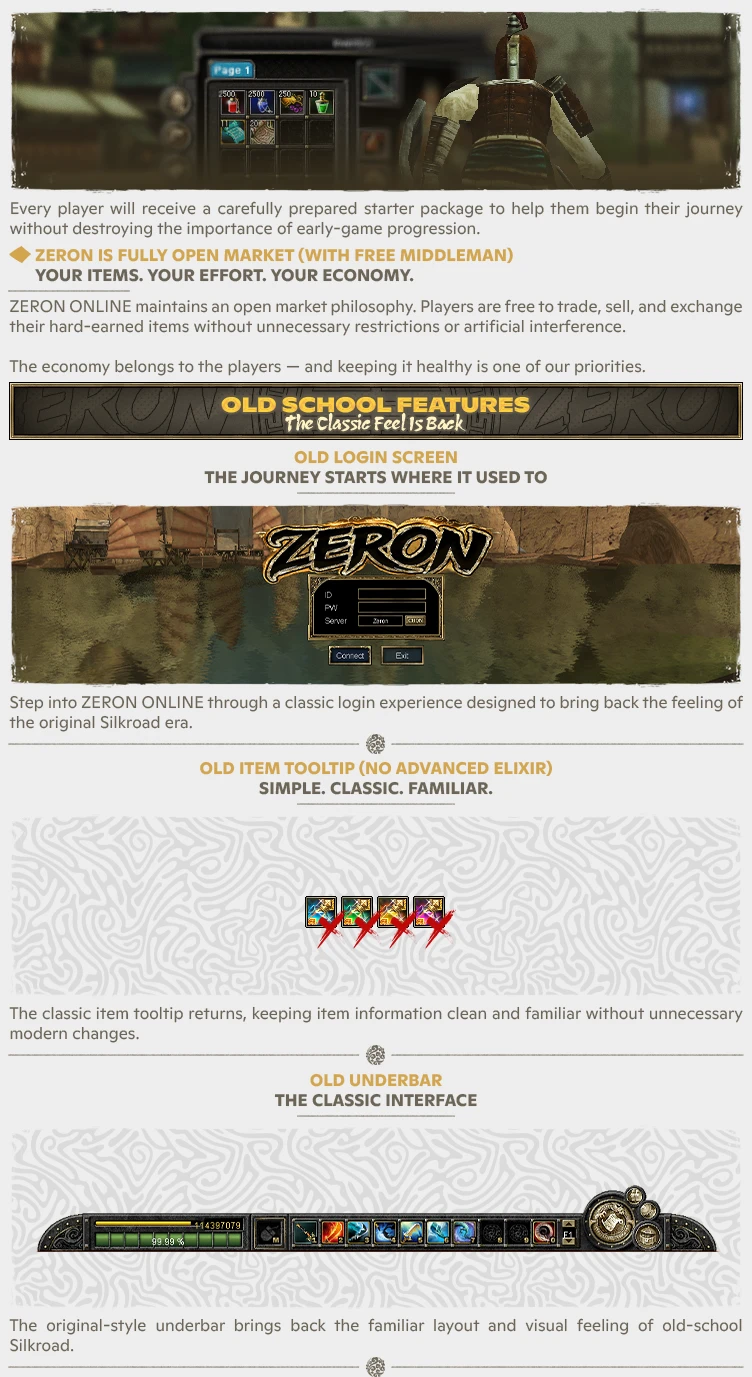 Zeron Online - No Bots | 60 CAP | Only CH | Long-Term | Nostalgia | $18,000 Prize Pool