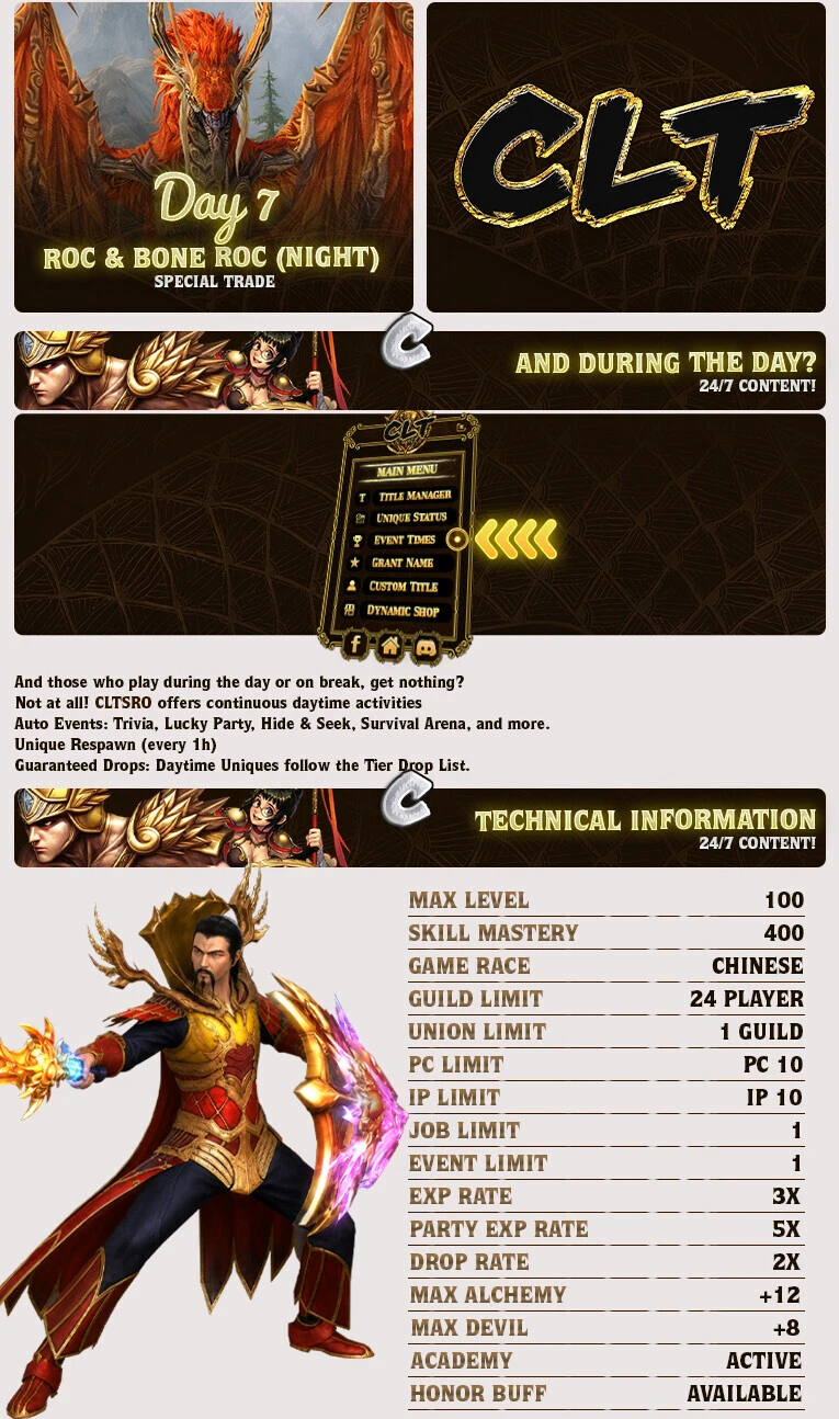 CLT Silkroad - 100 CAP | Only CH | Progressive | Long-Term | No Pay2Win