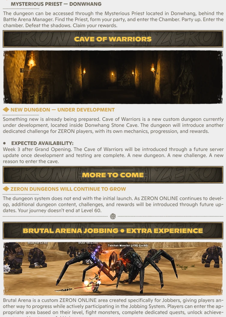 Zeron Online - No Bots | 60 CAP | Only CH | Long-Term | Nostalgia | $18,000 Prize Pool