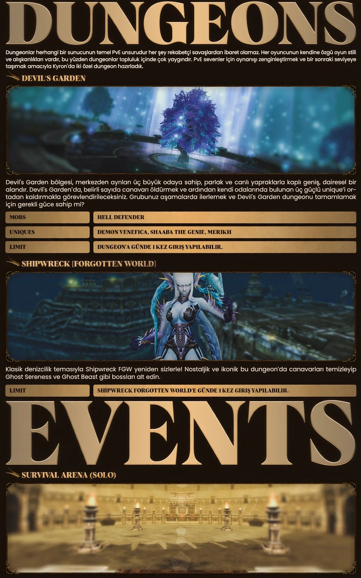 Kyron Online - 110 CAP | EU&CH | Drop Sistem