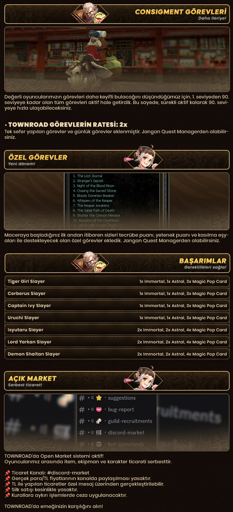 TownRoad - 90 CAP | 1x Rates | EU&CH | iSRO Balance | Oldschool | Drop Sistem | 100$ + 30k Silk Ödül Havuzu