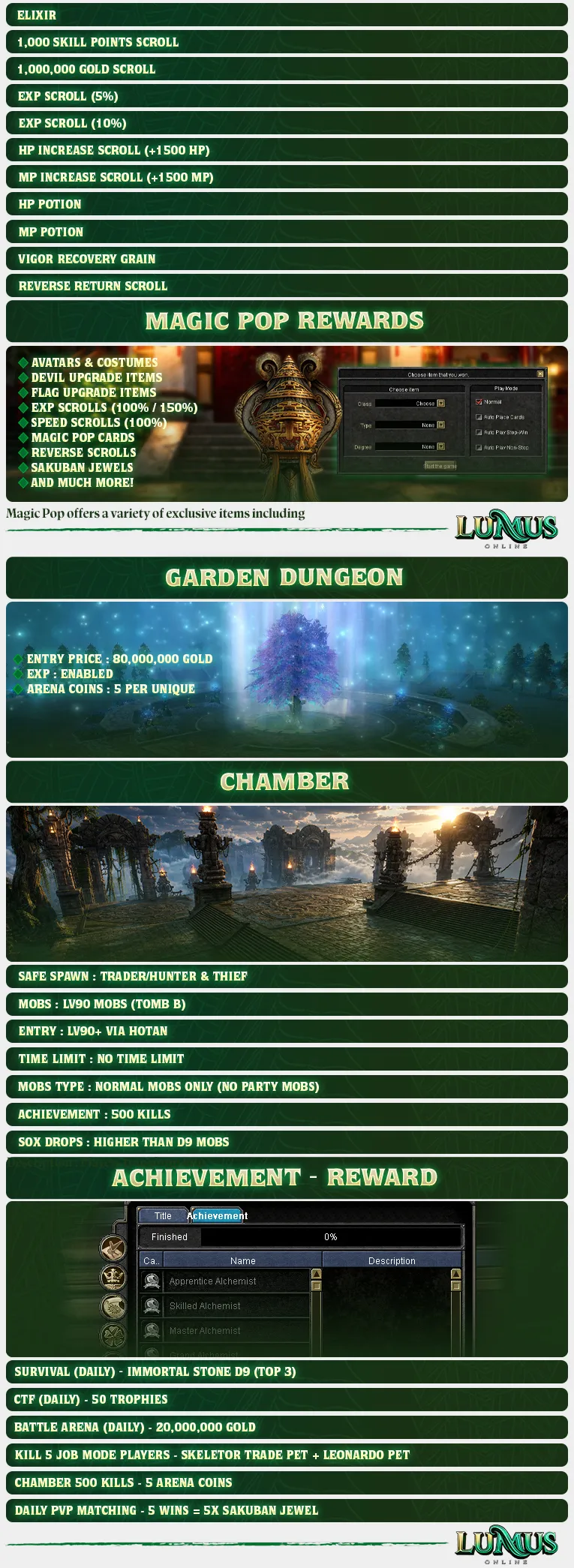 Lumus Online - 90 CAP | EU&CH | Balanced PvP | No Bots | Progressive