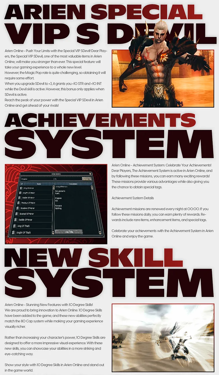 Arien Online - 80 CAP | Drop System | Awaken System