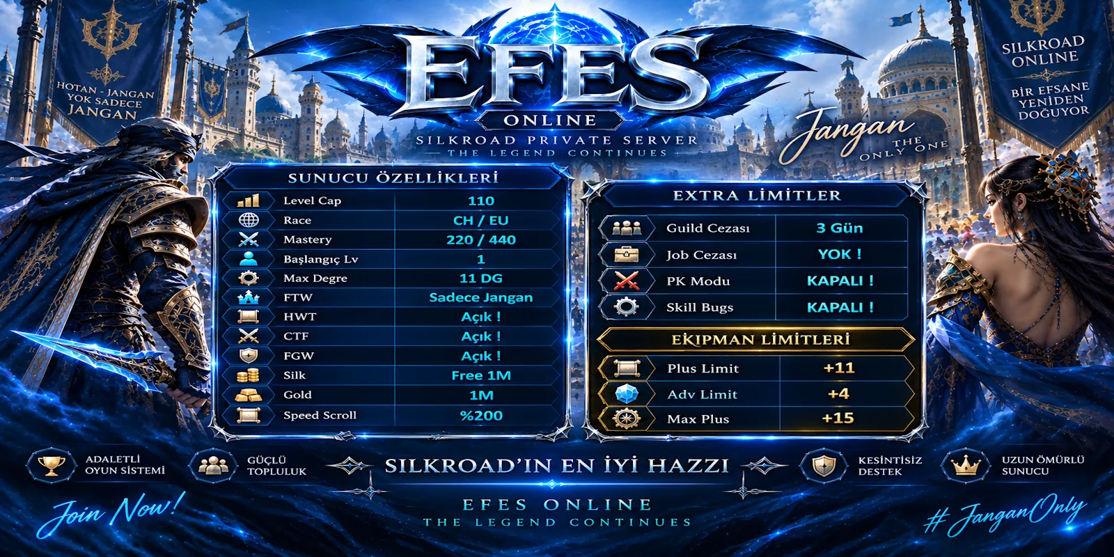 Efes Online - 110 CAP | 11 DG | Uzun Soluklu