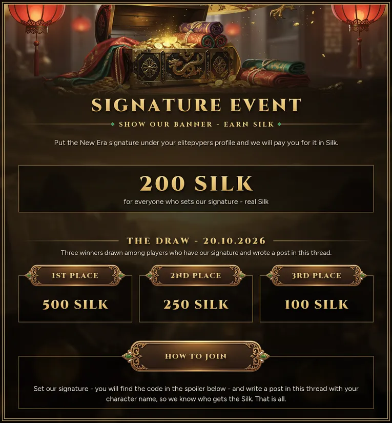 New Era Online - 90 CAP | EU&CH | 1X Rate | Yeni Şehir: Nanzhang | Mythic Trial