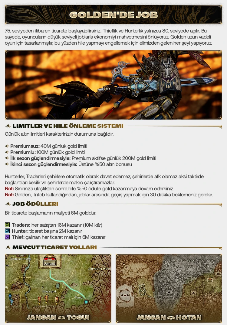 Golden Online - 80 Cap | Sadece CH | Zor Server