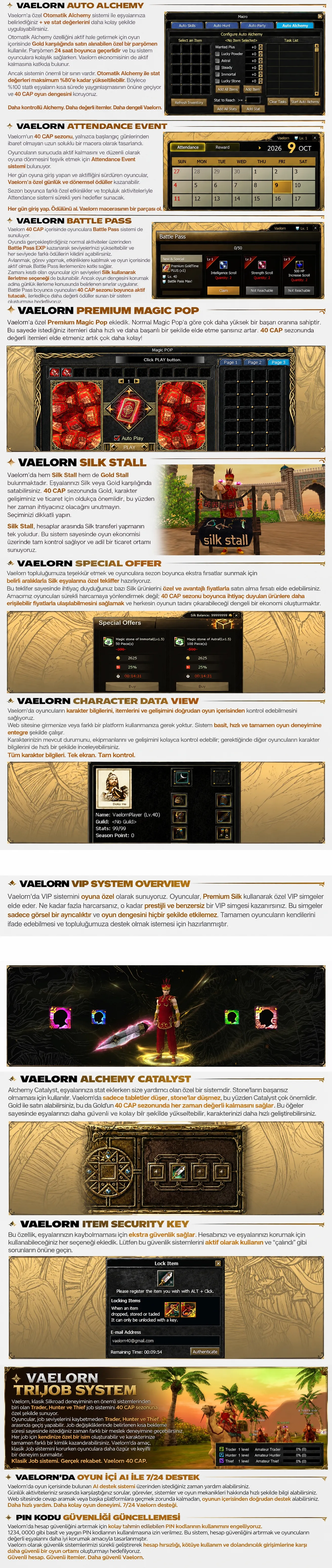 Vaelorn Silkroad - 40 CAP | Sadece CH | Battle Royale | Equalized Etkinlikler | 500.000TL Ödül Havuzu