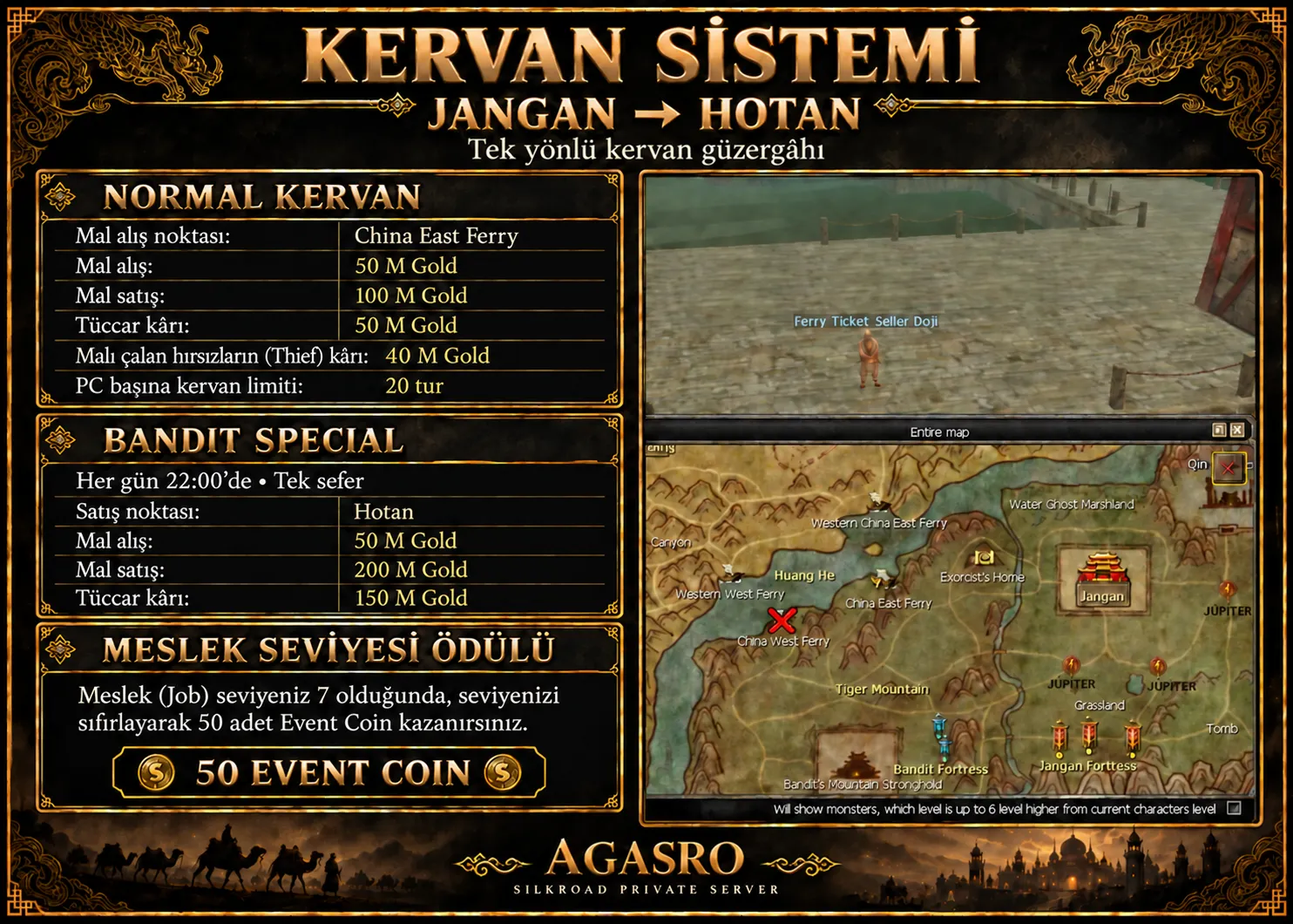 AGASRO - 120 CAP | EU&CH | PvP Server | Ücretsiz Premium, Godbless & Devil | Bol Etkinlik