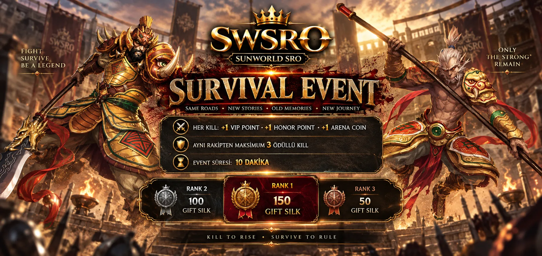 Sunworld Online - 100 CAP | Sadece CH | Drop Sistem | Yeni Dungeon