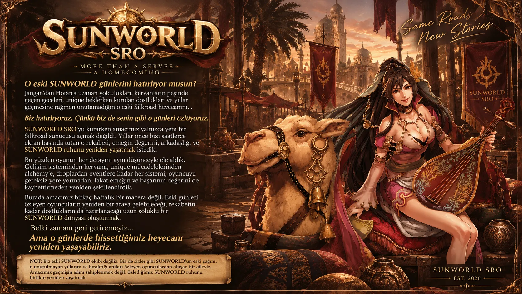 Sunworld Online - 100 CAP | Sadece CH | Drop Sistem | Yeni Dungeon
