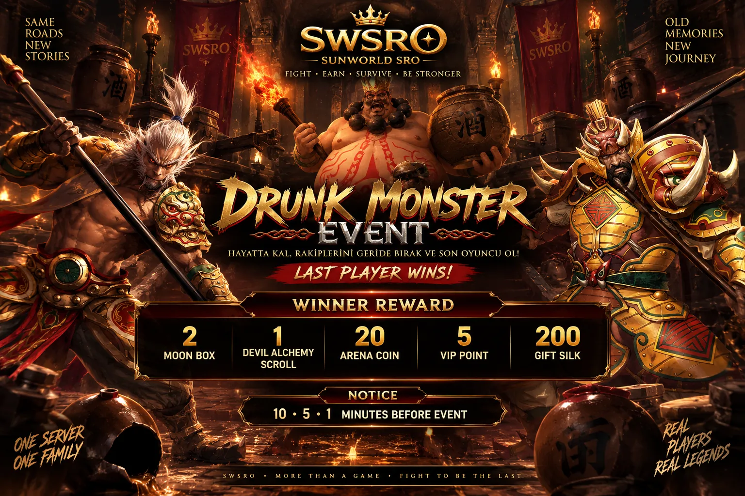 Sunworld Online - 100 CAP | Sadece CH | Drop Sistem | Yeni Dungeon