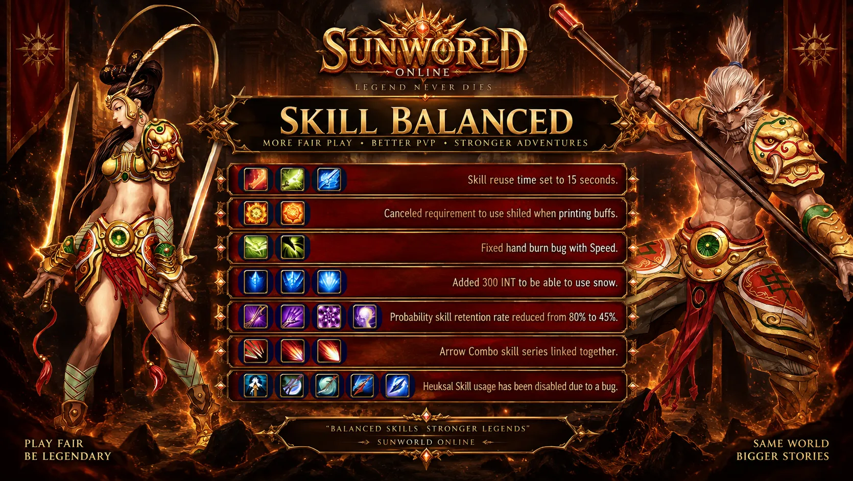 Sunworld Online - 100 CAP | Sadece CH | Drop Sistem | Yeni Dungeon