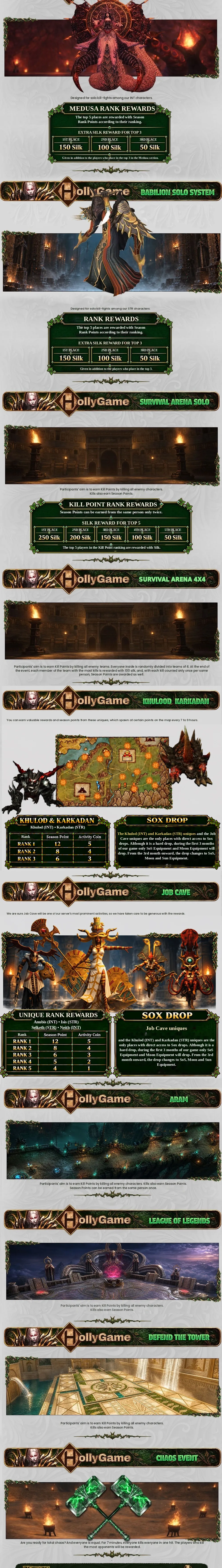 HollyGame - 100 CAP | Only CH | Macro System | Auto Caravan | $24,000 Prize Pool